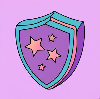 shield with stars on it
